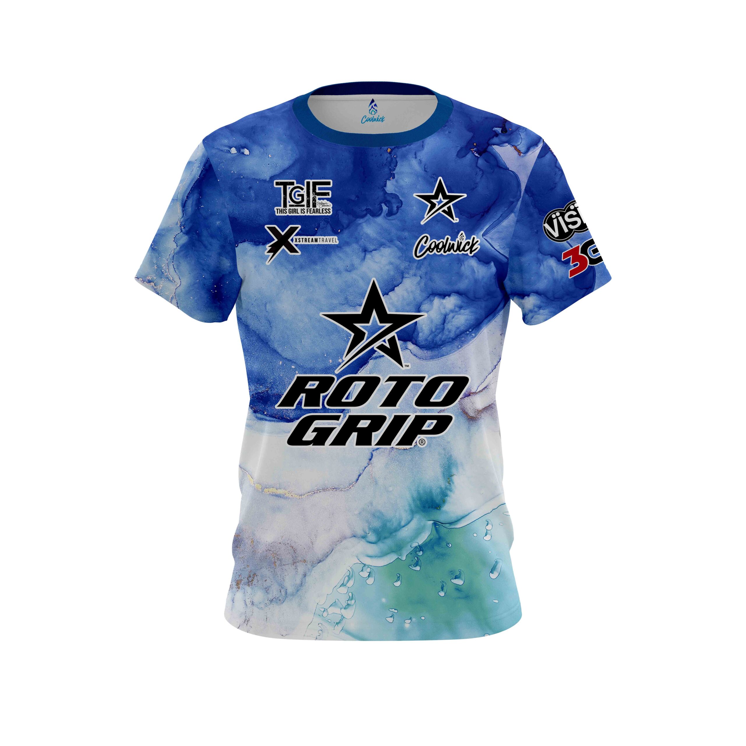 Stefanie Johnson Roto Grip Ocean Granite CoolWick Bowling Jersey